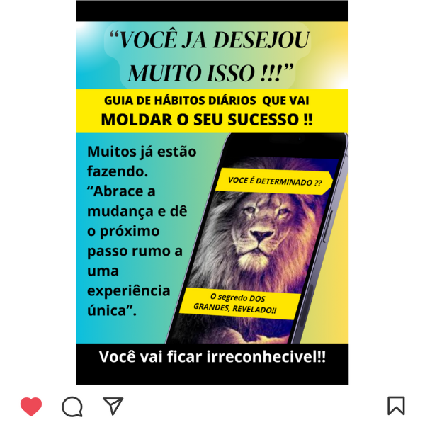 GUIA DE HÁBITOS DIÁRIOS QUE VAI MOLDAR O SEU SUCESSO !!