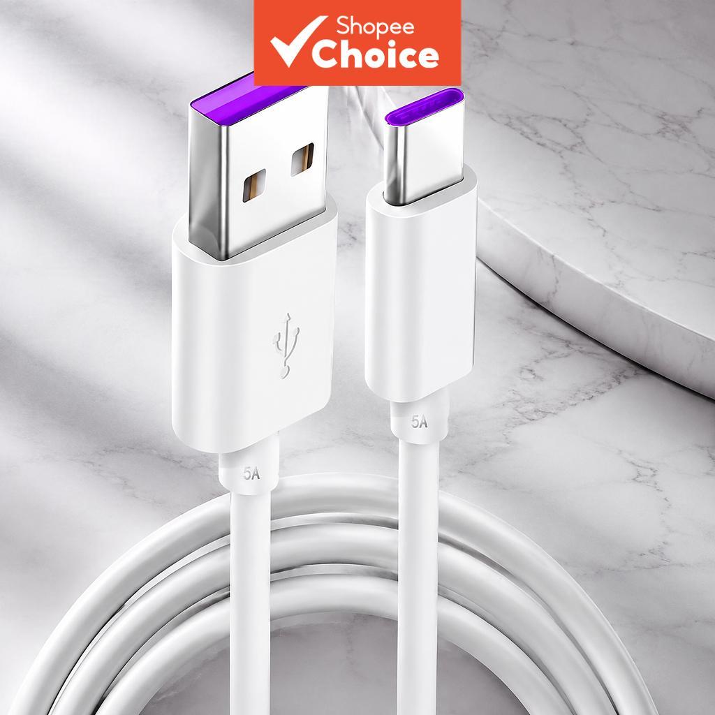 Cabo de dados de carregamento rápido 5A 65W USB Tipo C para Samsung, Xiaomi, Huawei, Oppo