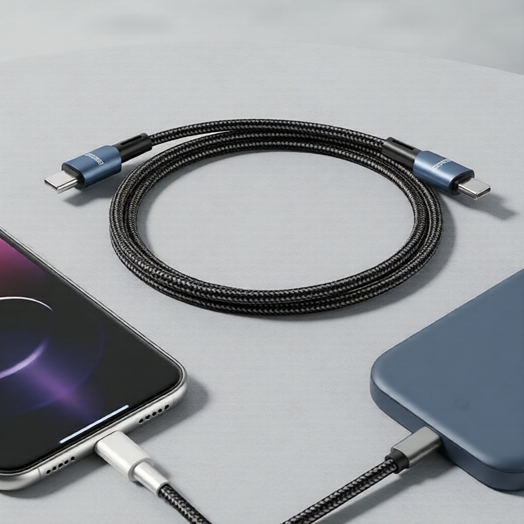Cabo de carregamento rápido USB-C Essager 7A 100W 90° para OPPO/Honor/Huawei P40/OnePlus/Realme