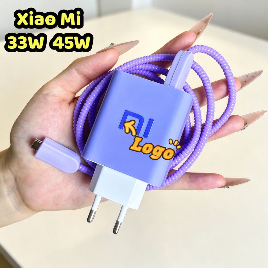 Capa Protetora De Carregador Xiaomi 33W/45W Compatível Com Para Evitar Danos Ao Cabo