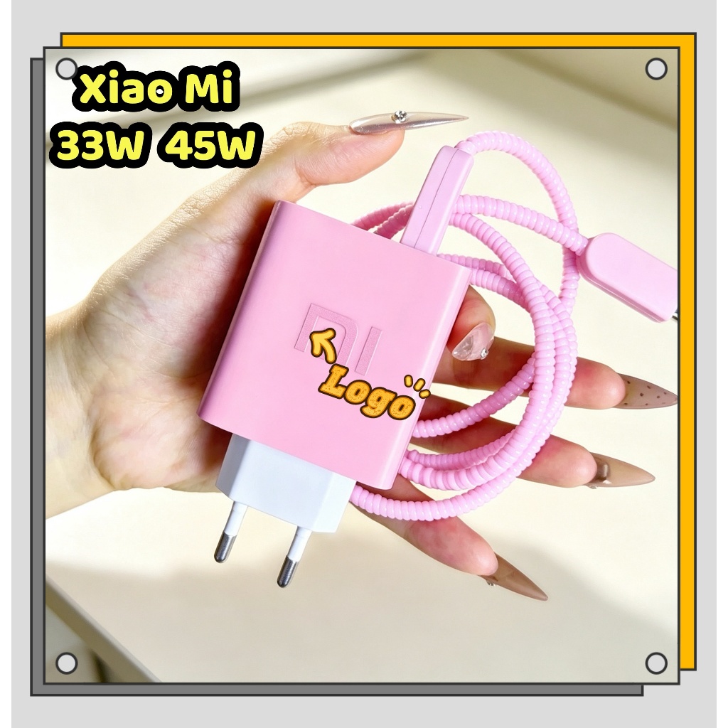 Capa Protetora De Carregador Xiaomi 33W/45W Compatível Com Para Evitar Danos Ao Cabo