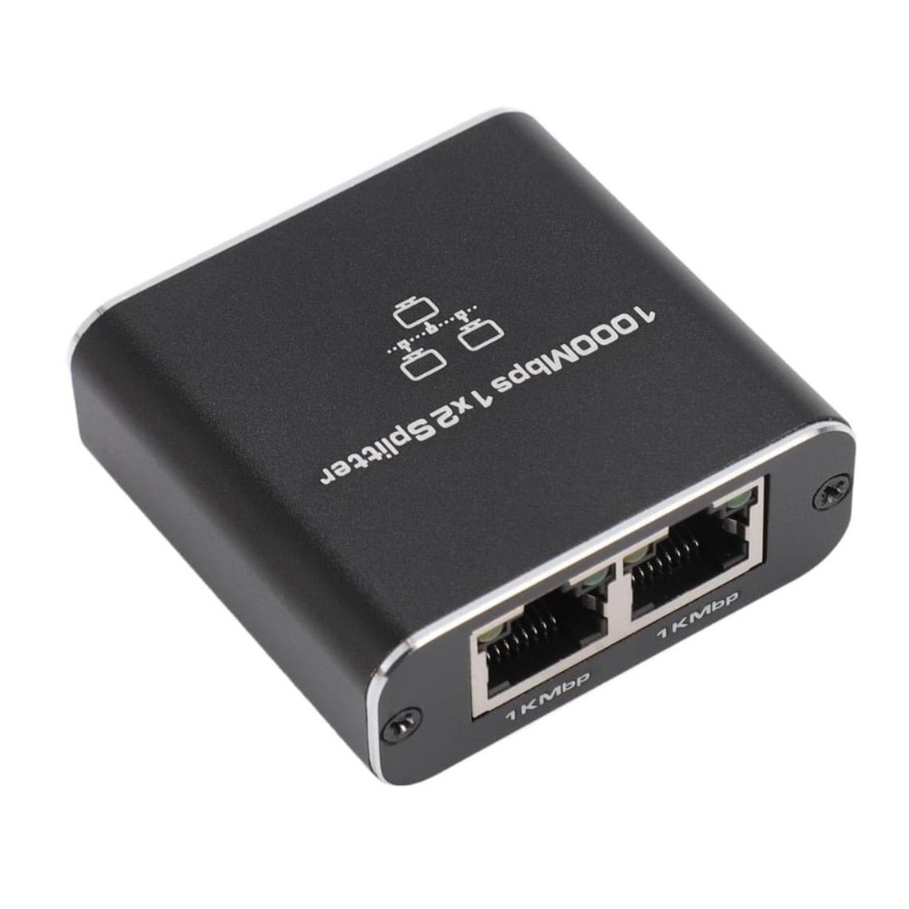 Switch Divisor Extensor Internet 1x2 Saídas Para Rede Rj45