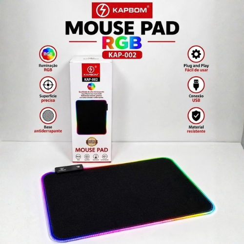 Mousepad Rgb Kapbom Kap-002