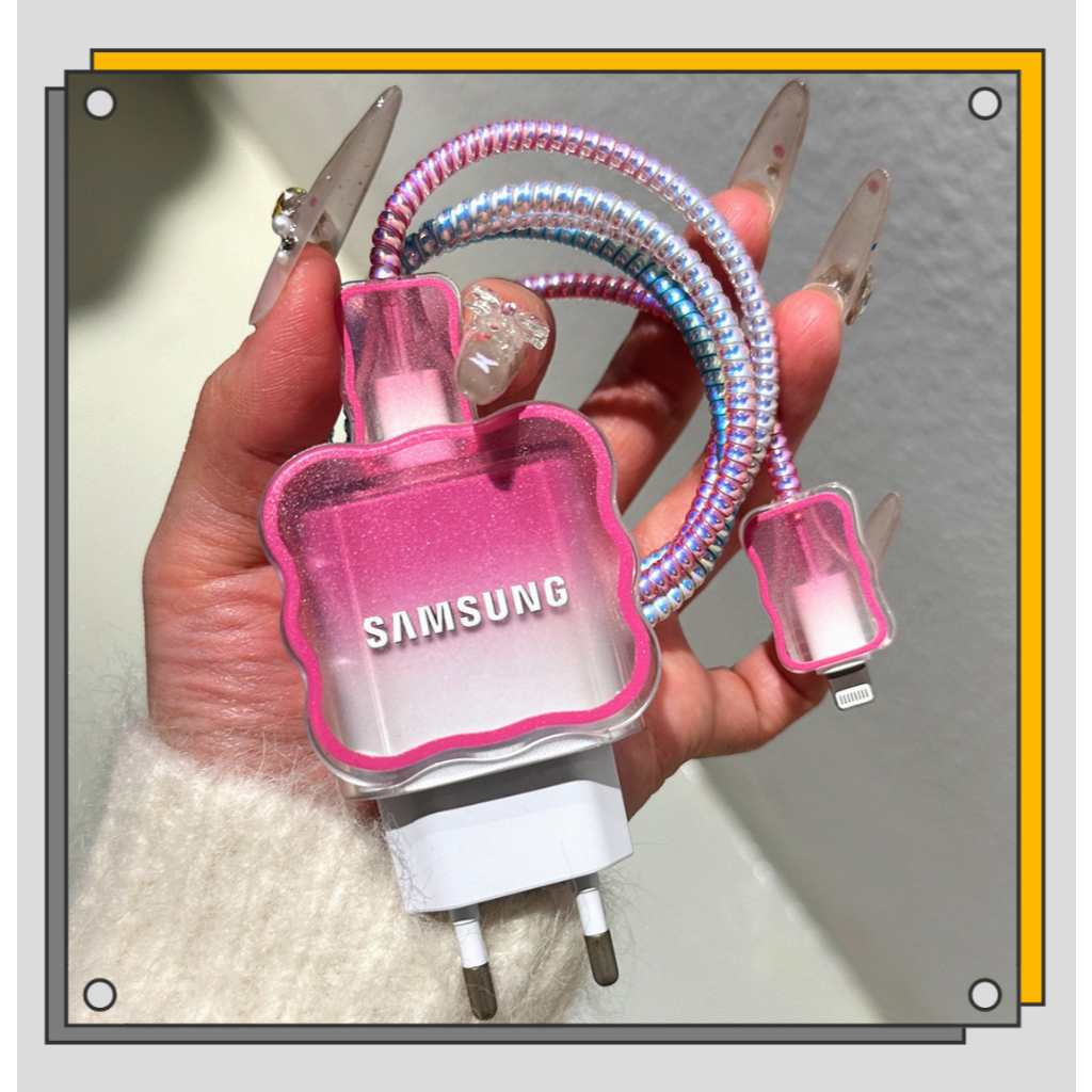 Capa Protetora Para Carregador universal Samsung 25W , Resistente A Arranhões E Sujeira , Estende Vida Útil .