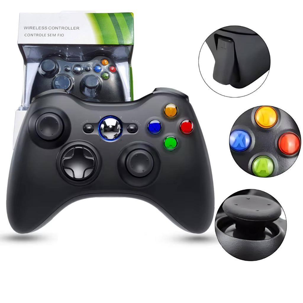 Controle X 360 Sem Fio e PC Manete X 360 Controller Wireless Para Computador Ps3 e Android