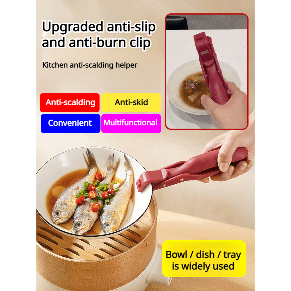 【Upgraded Non-Slip Heatproof】Heat-Resistant Silicone Kitchen Tongs For Cooking BBQ -
