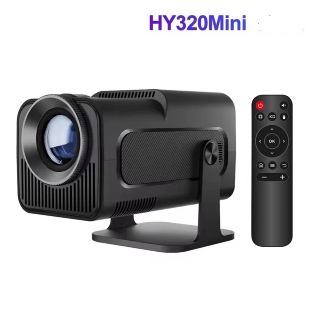 Mini Projetor de Cinema Portátil, 4K, Android  HY 320 Full HD 1920x1080 Bluetooth Wi-fi