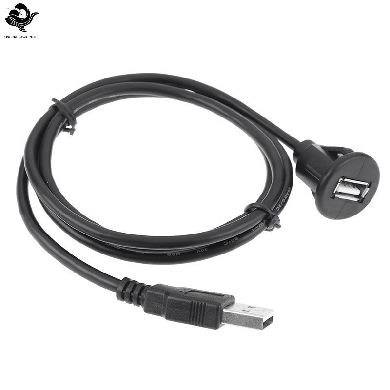 PFG 1Pc 1M Car Dash Board Mount USB 2.0 Macho Para Fêmea Soet Cabo De Painel De Extensão FG