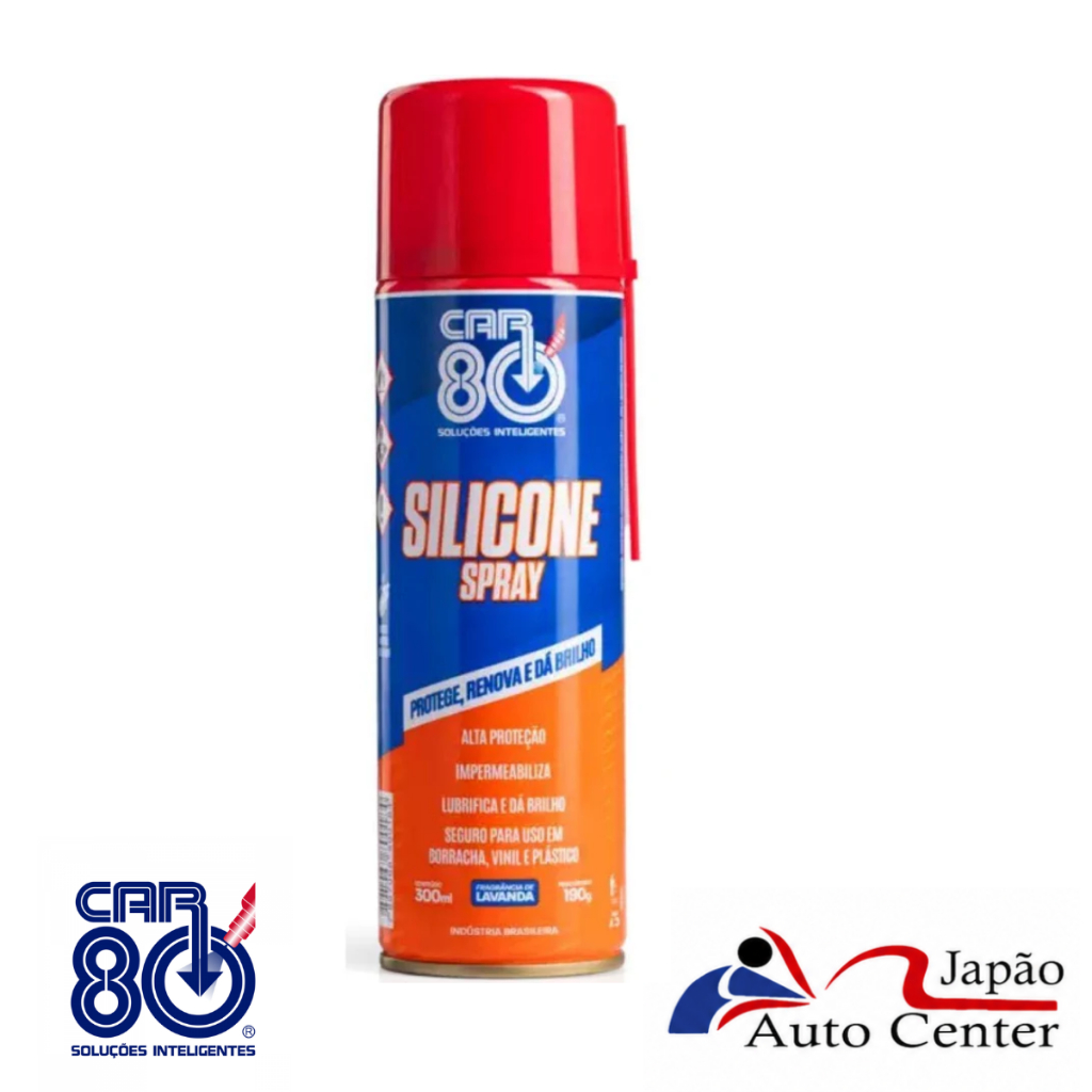 CAR80. Silicone Spray Protege, Renova e da Brilho 300ml