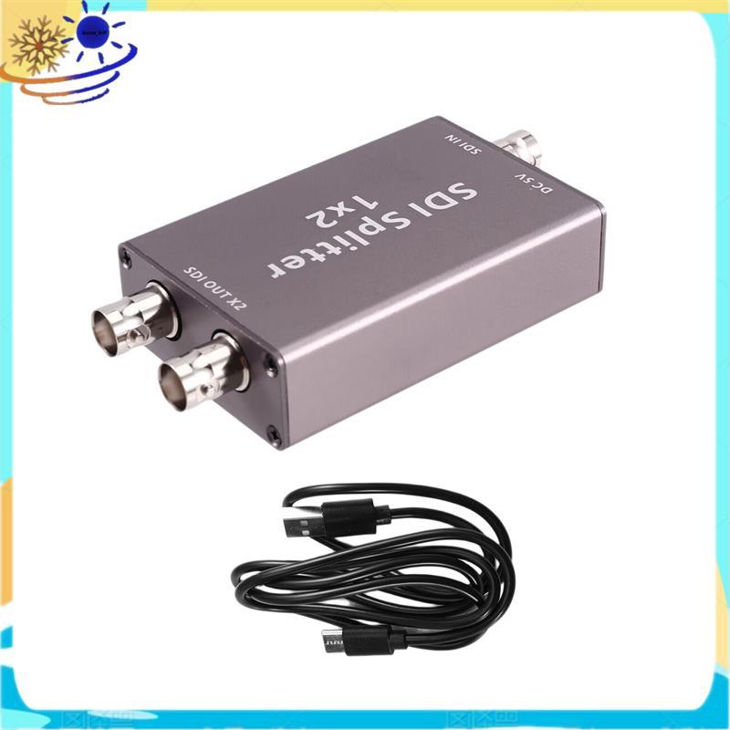 [Le's Shop] Divisor SDI 3G -/HD-1 Entrada Única 2 Saídas Out Splitter 1x2 Full 1080P Suporta Loop
