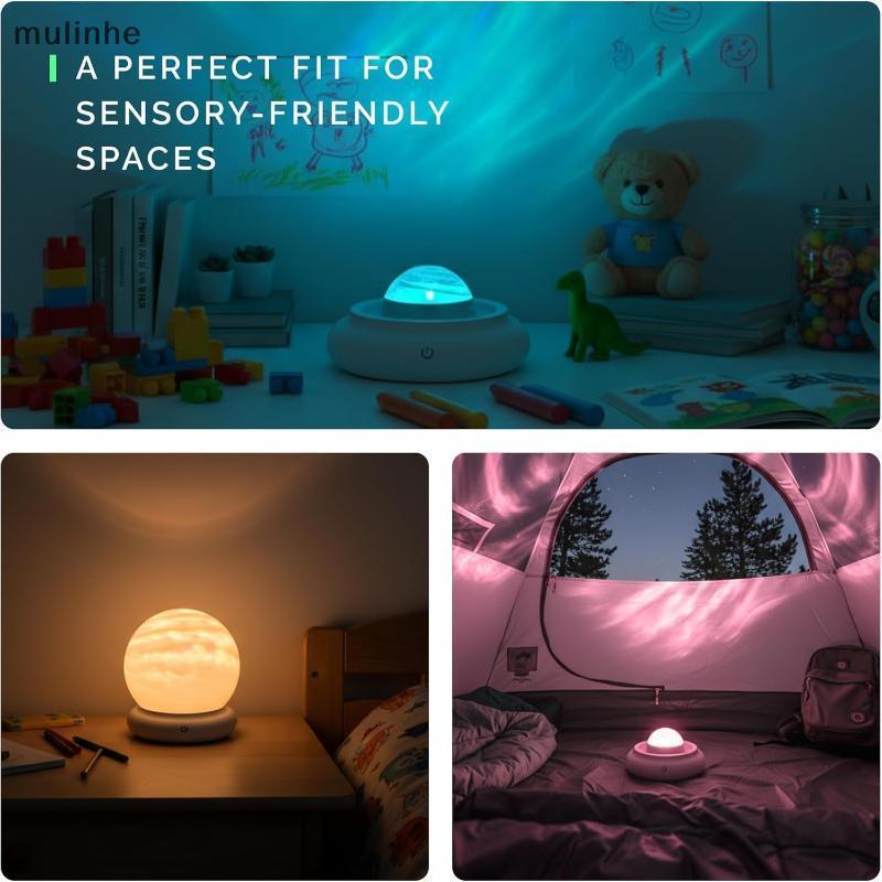 Aurora Star Projetor Galaxy Starry Sky Controle Remoto RGB Night Light Para Decoração De Casa