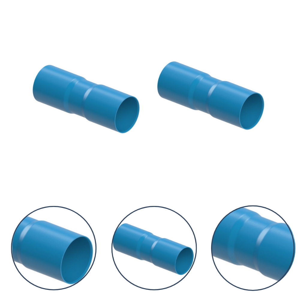 União Emenda Soldável Pvc Conexão Irrigação 50mm Kit 2 Unidades