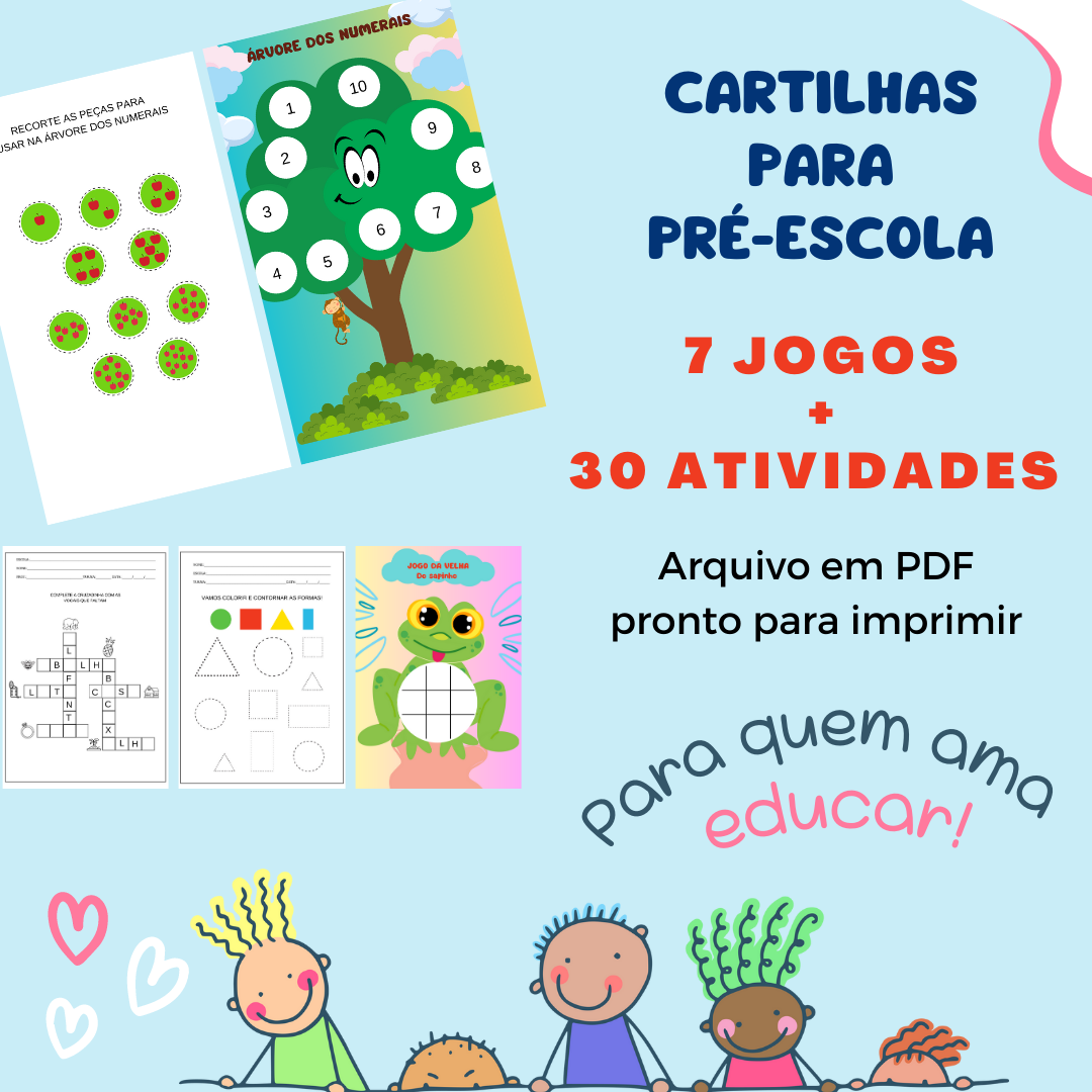 Cartilha Com Atividades Para Pré-Escola