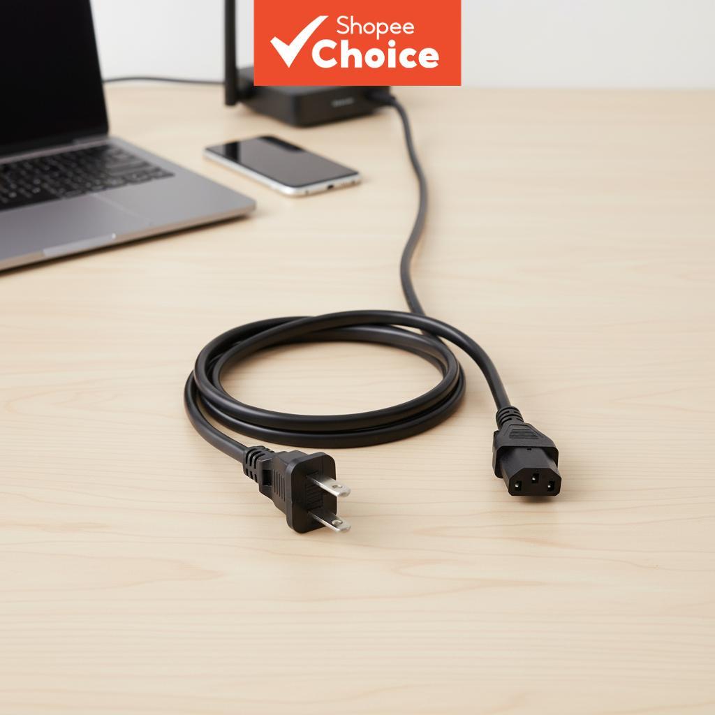 Cabo de Energia Ac de 1,2 M para Monitores de 2 Pinos, Adaptador de Plugue Dos Eua para Panelas de Arroz e Pcs UH2PV50