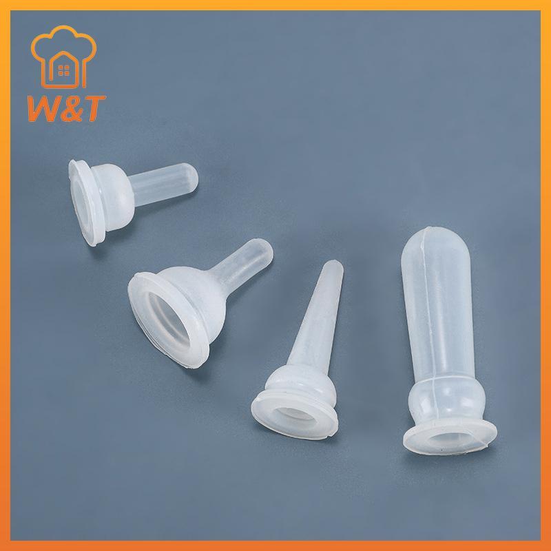 [W & T] 10 Peças Chupeta Universal Para Alimentação De Animais De Estimação , Mini De Silicone Gatinhos Recém-Nascidos ,