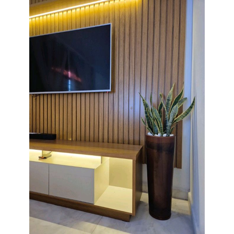 vaso grande para plantas decorativo polietileno 71CM ,coluna Ibiza linha lisa e marmorizada