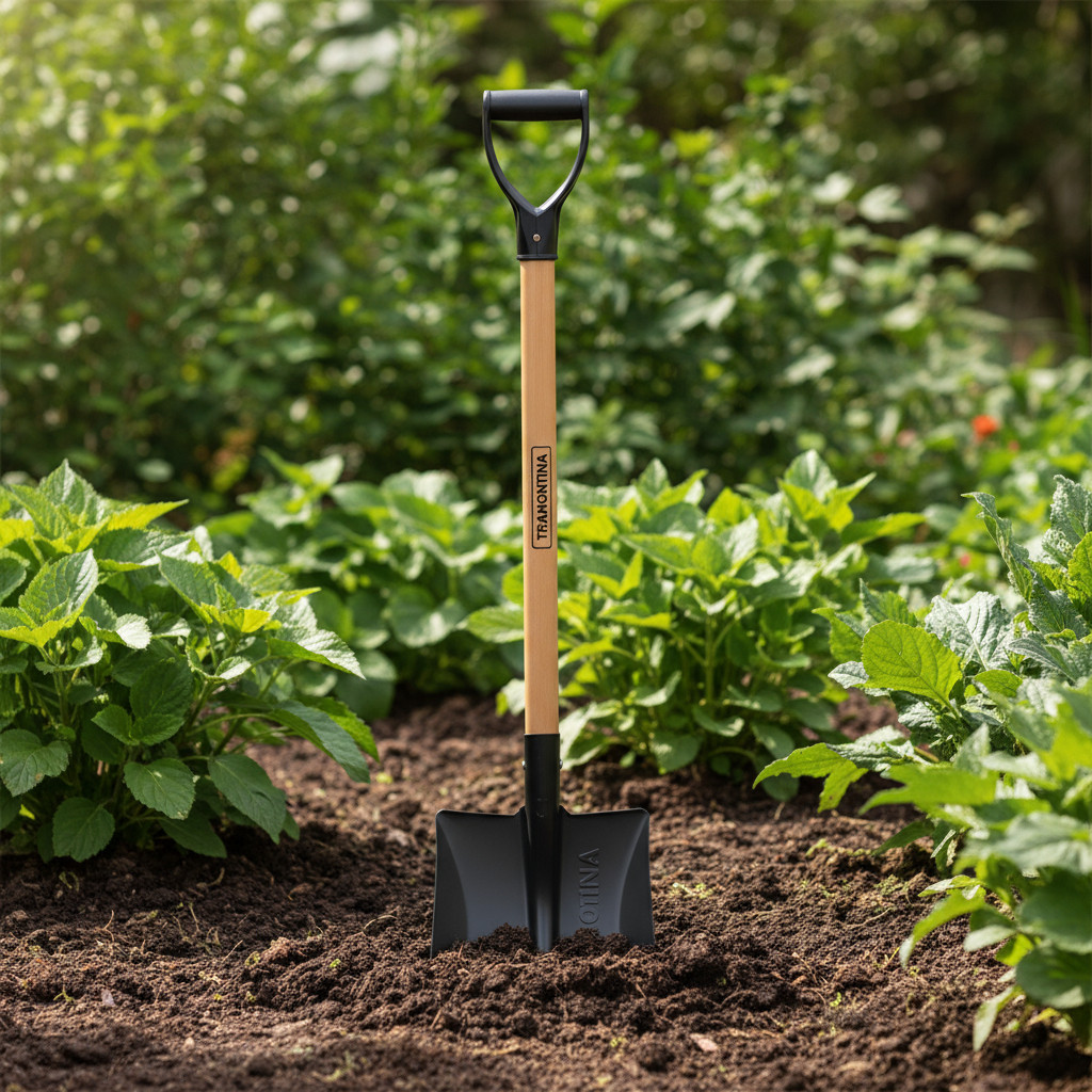 Pá Quadrada 71cm com Cabo de Madeira Tramontina - Qualidade e Eficiência para Seu Trabalho 🌳💪