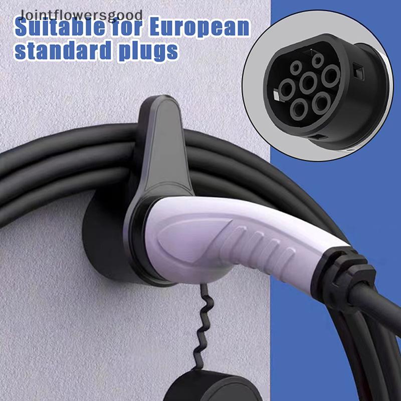 JTFG EV Carregador Plug Holder Type2 Type1 GBT Veículo Elétrico Plugue De Carregamento De Carro Suporte Acessórios Para