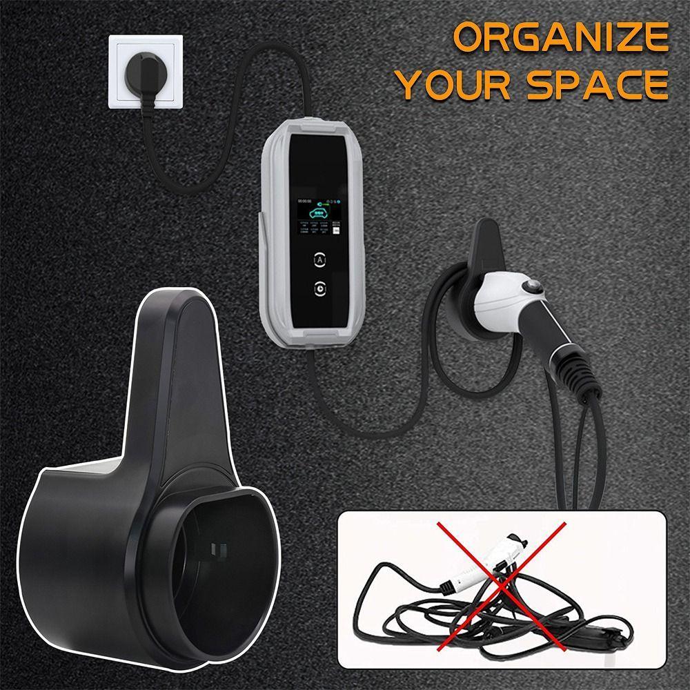 Suporte Para Carregador TEVO Type2 EV , Resistente Cabo De Carregamento De Carro Montagem Em Parede , PC