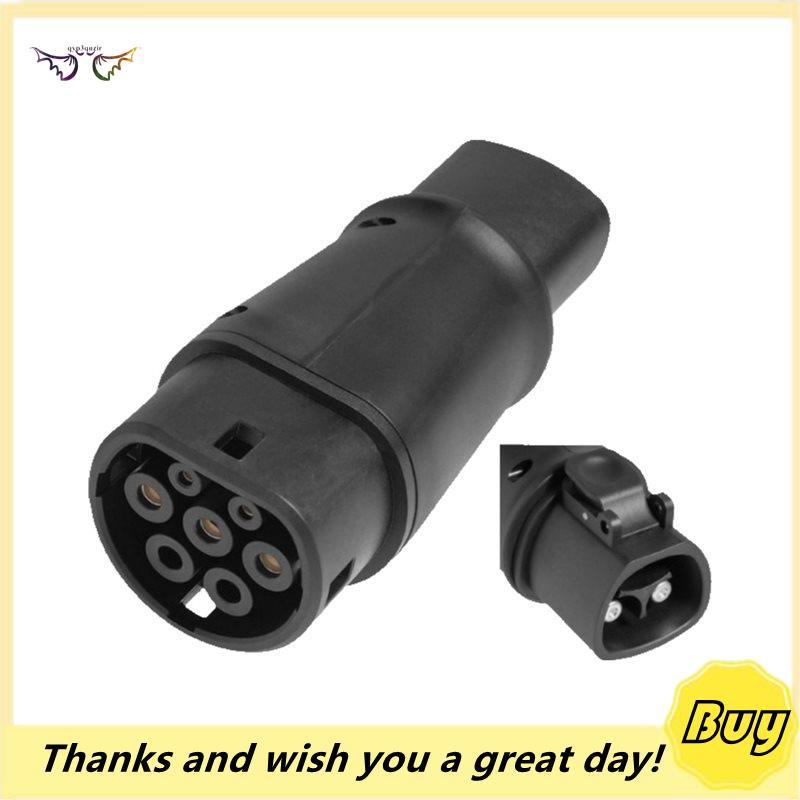 Plugue Adaptador De Carregamento Rápido Para Type2 EV 32A 24V Conector Elétrico Carregador Conectar