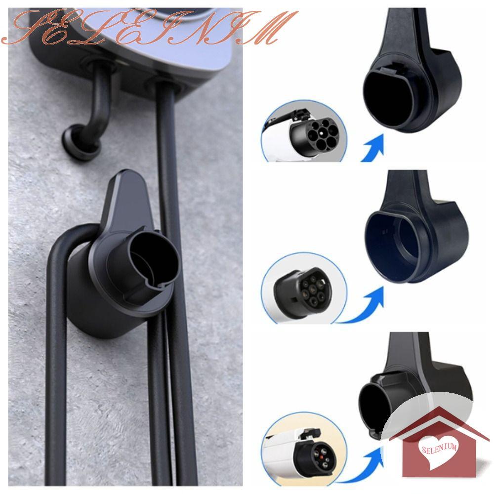 Suporte Para Carregador SELENIUM Type2 EV , Rack Resistente Cabo De Carregamento De Carro Dos Eua/Ue/GBT , Preto