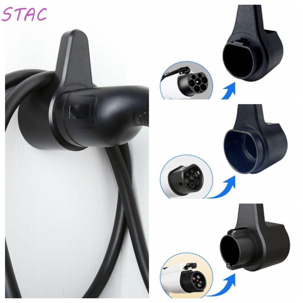 Rack De Suporte De Cabo De Carregamento De Carro STAC EV , Organizador Montagem Na Parede Type2 Charger Holder , ABS