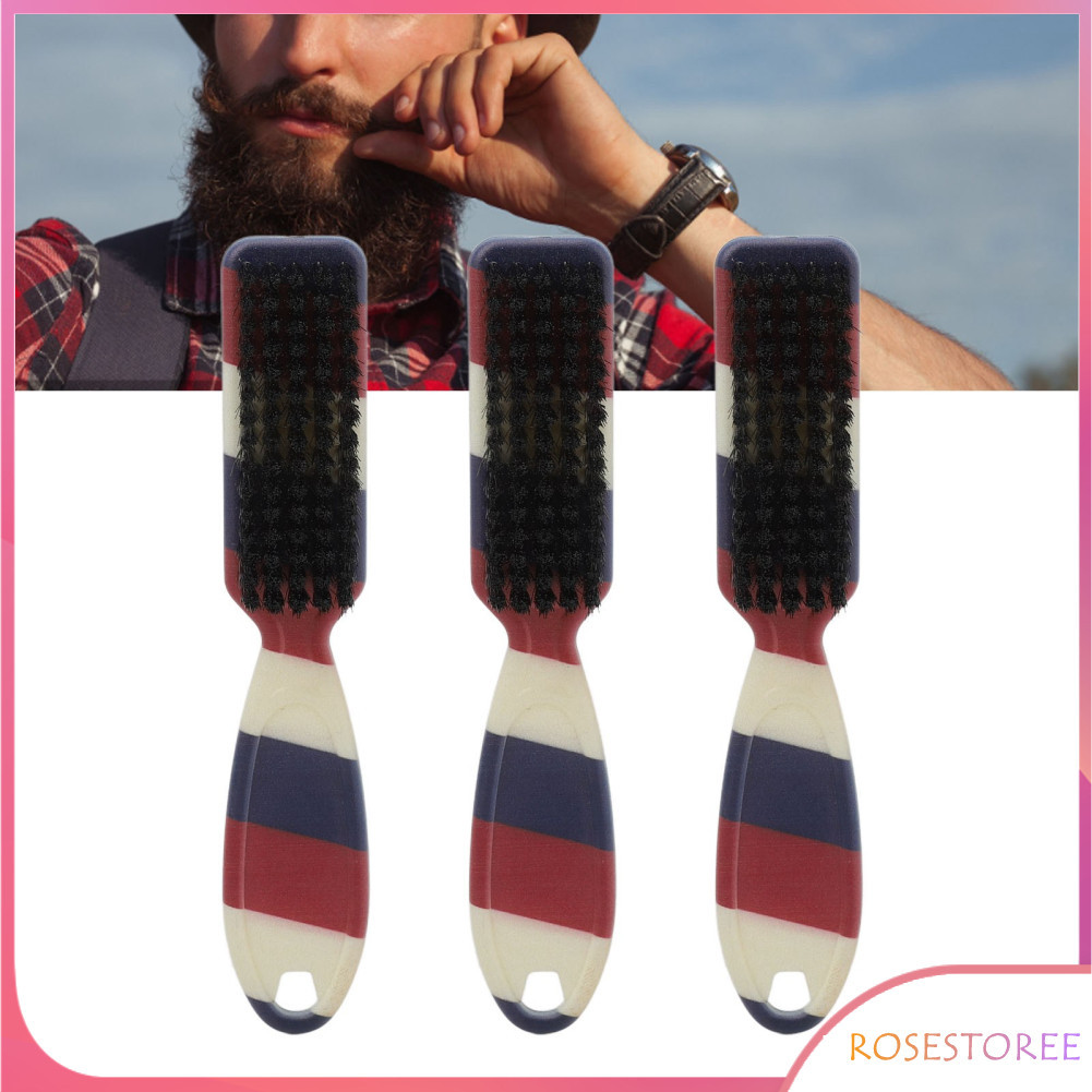 Rosestoree Beard Fade Brush Soft Elastic Cleaning 3 Pack para casa