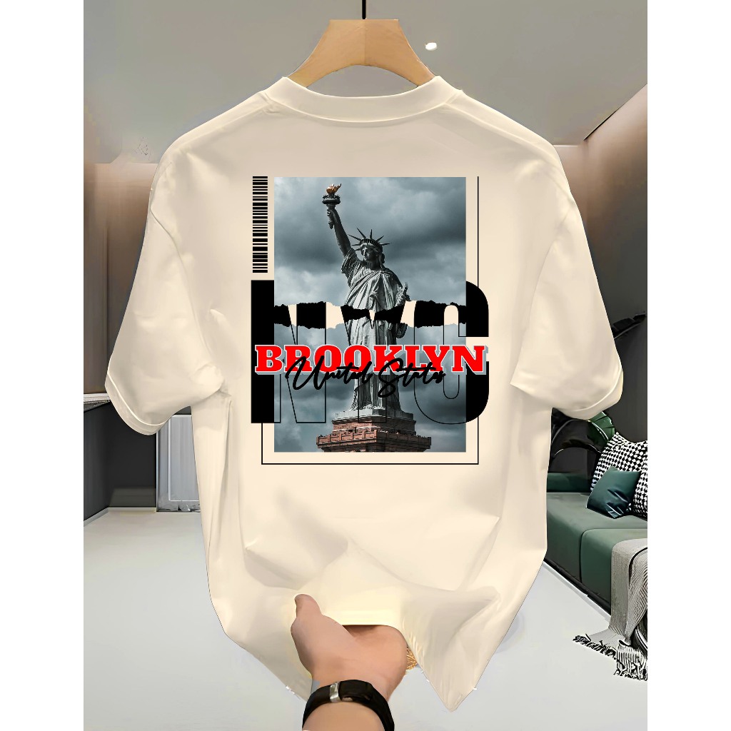 Camiseta Streetwear Brooklyn united states Unissex 100% Algodão Masculina Feminina Estampa Premium