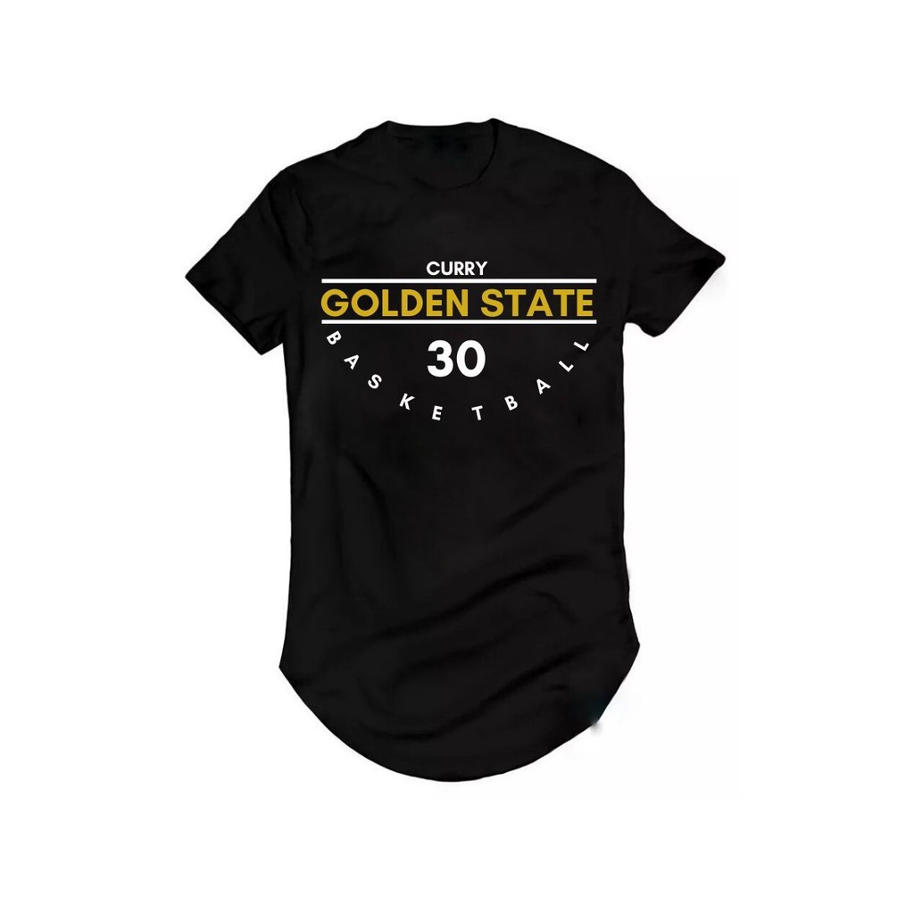 Camiseta Longline Basquete Stephen ChefCurry Golden State
