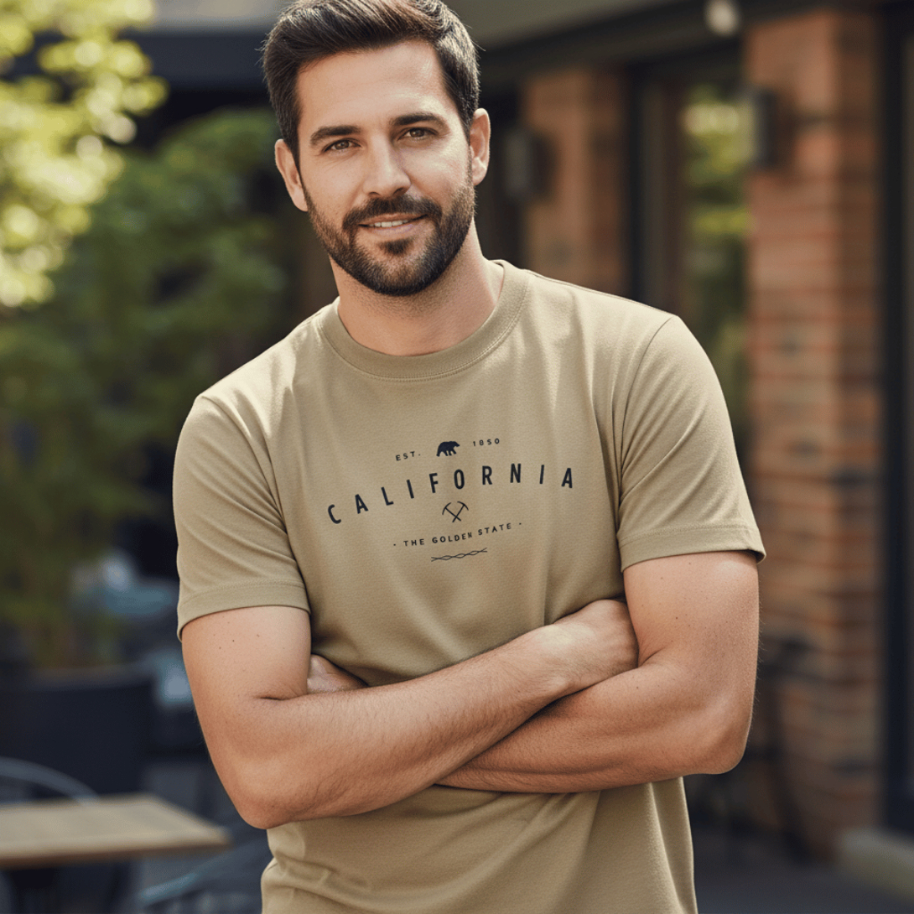 Camiseta Masculina California The Golden State Camisa Streetwear 100% Algodão