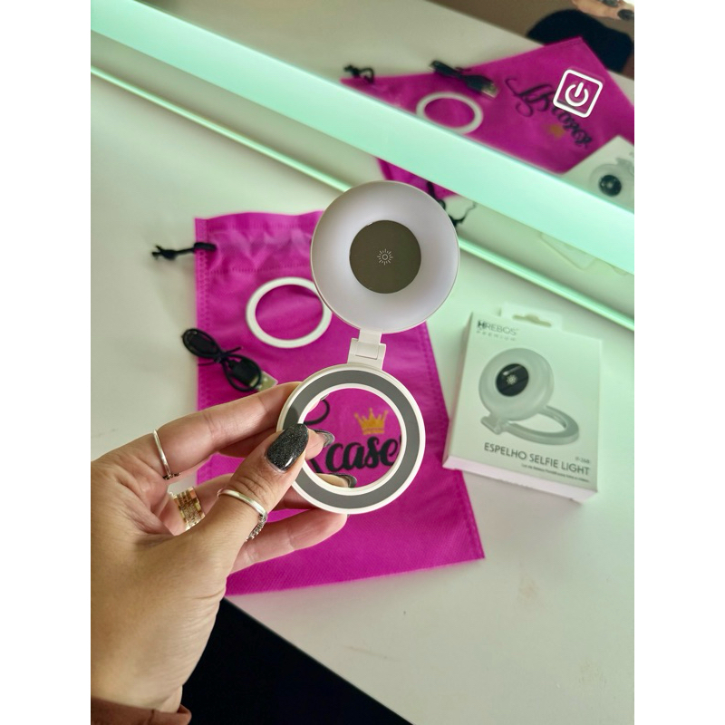 luz de selfie magnética MagSafe led com 3 tonalidades