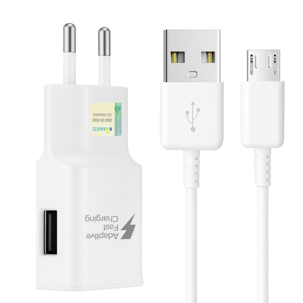 Carregador Celular Com Cabo Micro USB Para Moto E6S E6I E6 PLUS X PLAY