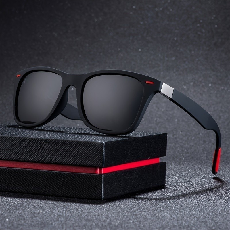 Polarized Sports Sunglasses For Women Men Mirrored Lens Fashion Outdoor Sun Shades For Driving Cycling Travel, No Box*&&
