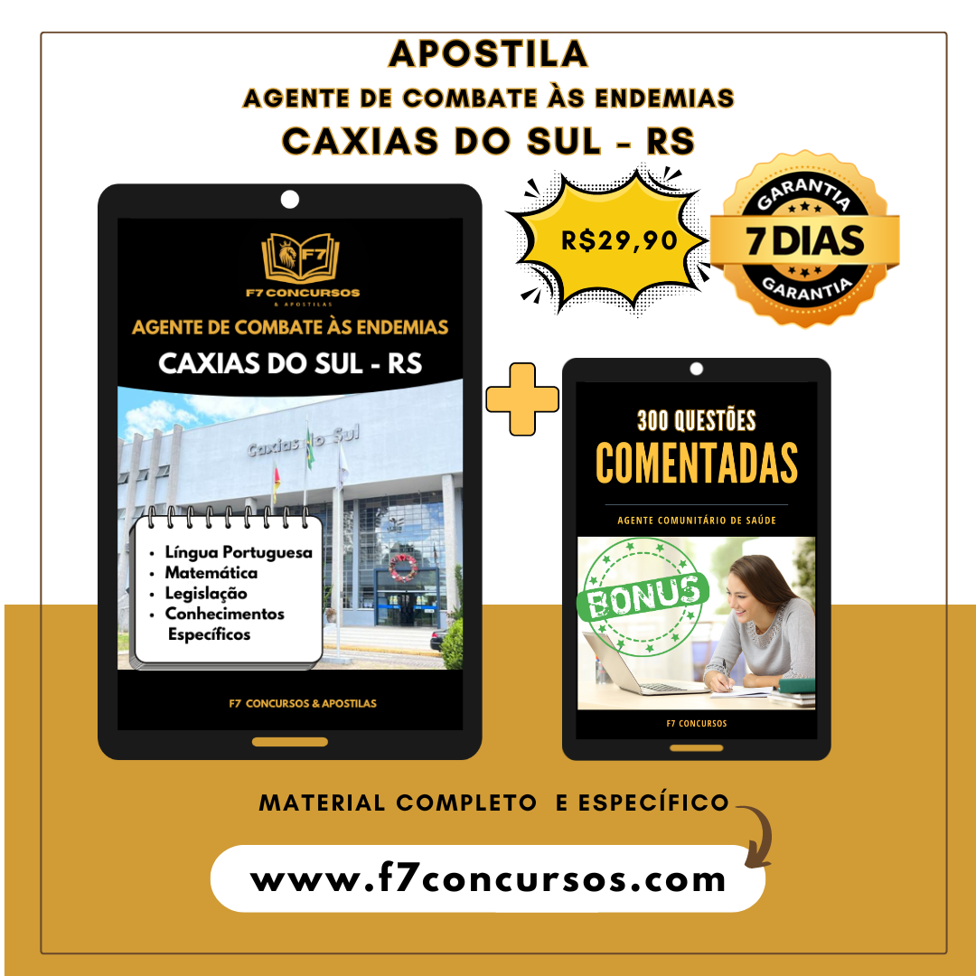 Apostila Agente de Combate às Endemias de Caxias do Sul - RS