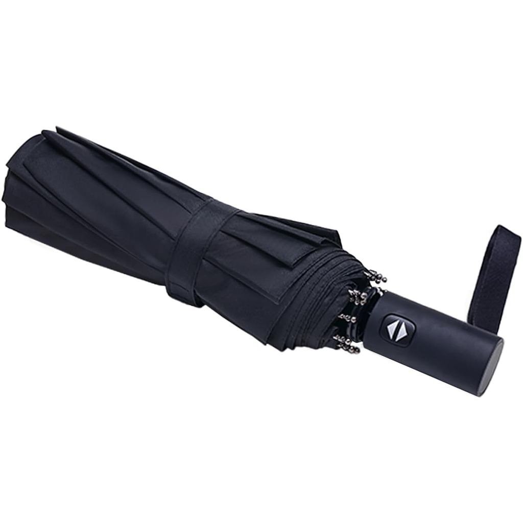 Guarda-chuva NPCQUN Travel Essentials, à prova de vento, compacto, dobrável, leve, automático, forte e portátil, resiste
