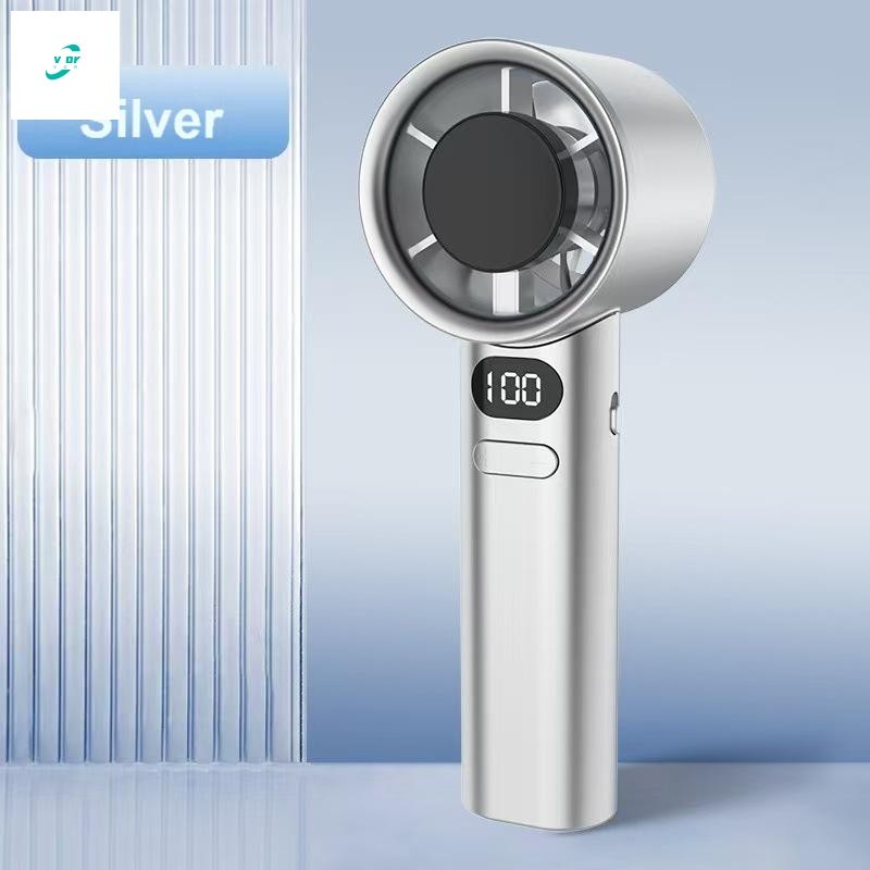 Ventilador Portátil Turbo Strong Wind-Mini USB Com Display LED E Bateria Grande