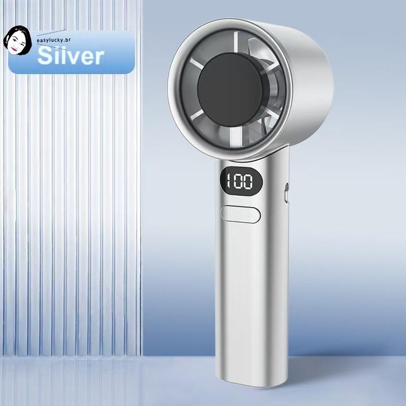 Ventilador Portátil Turbo Strong Wind-Mini USB Com Display LED E Bateria Grande