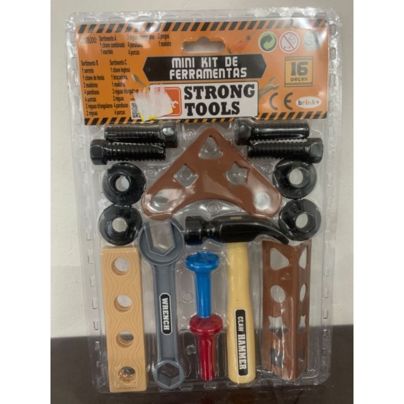 MINI KIT DE FERRAMENTAS INFANTIL– BRINQUEDOS STRONG TOOLS⚒️🪛