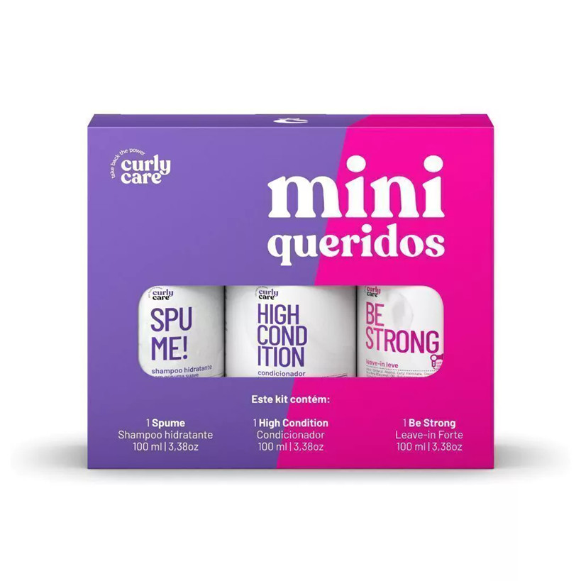 Mini Queridos: Spume 100ml + High condition 100ml + Be Strong 100ml