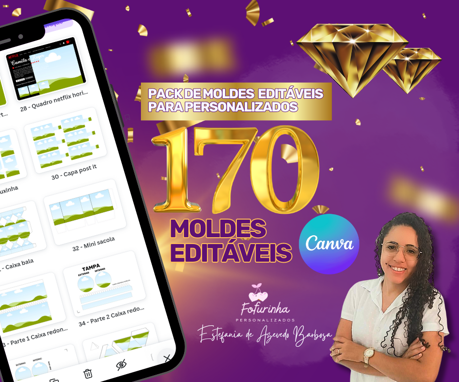 PACK DE MOLDES EDITÁVEIS PARA PERSONALIZADOS CANVA