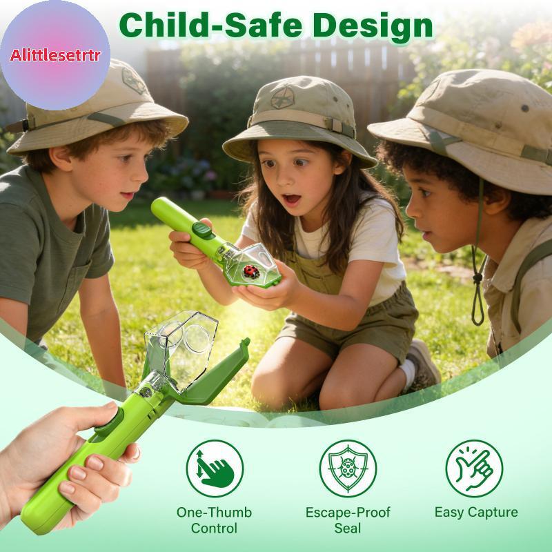Tlesettrtr Kids Bug Catcher E Insect Viewer Box Com 2X Lupa Brinquedo Educacional Ao Ar Livre Para Exploração Da Naturez