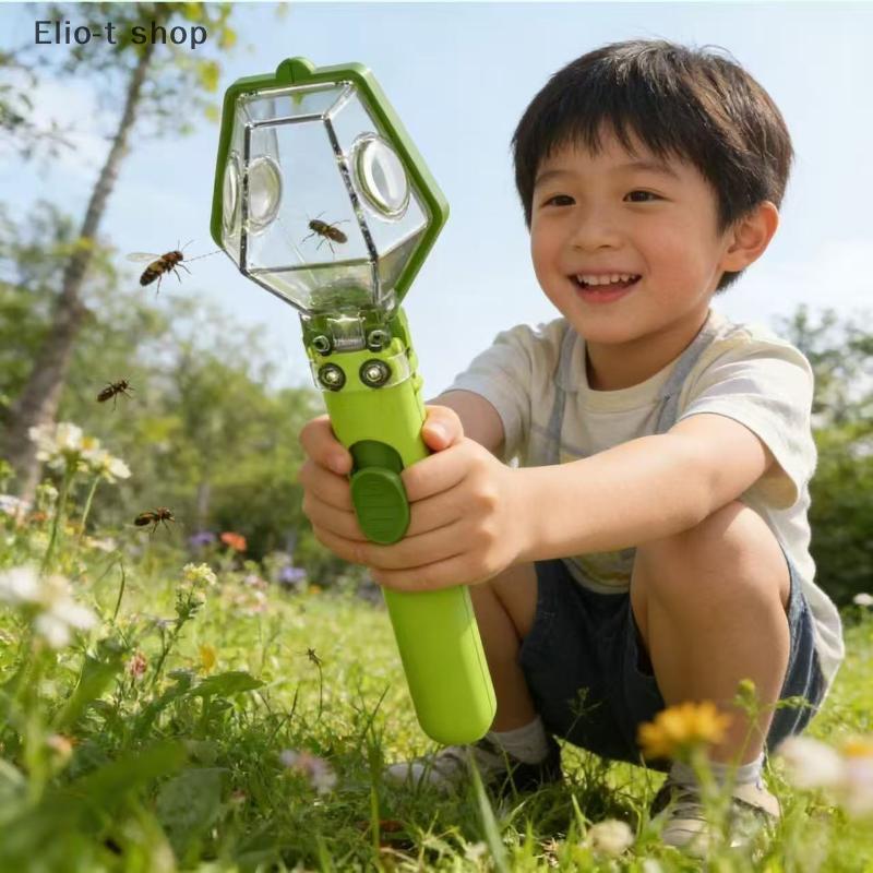 Elio-t Insect Viewer Bug Catcher Caixa Para Crianças Lupa 2X Brinquedo Educacional De Observação Científica Ao Ar Livre
