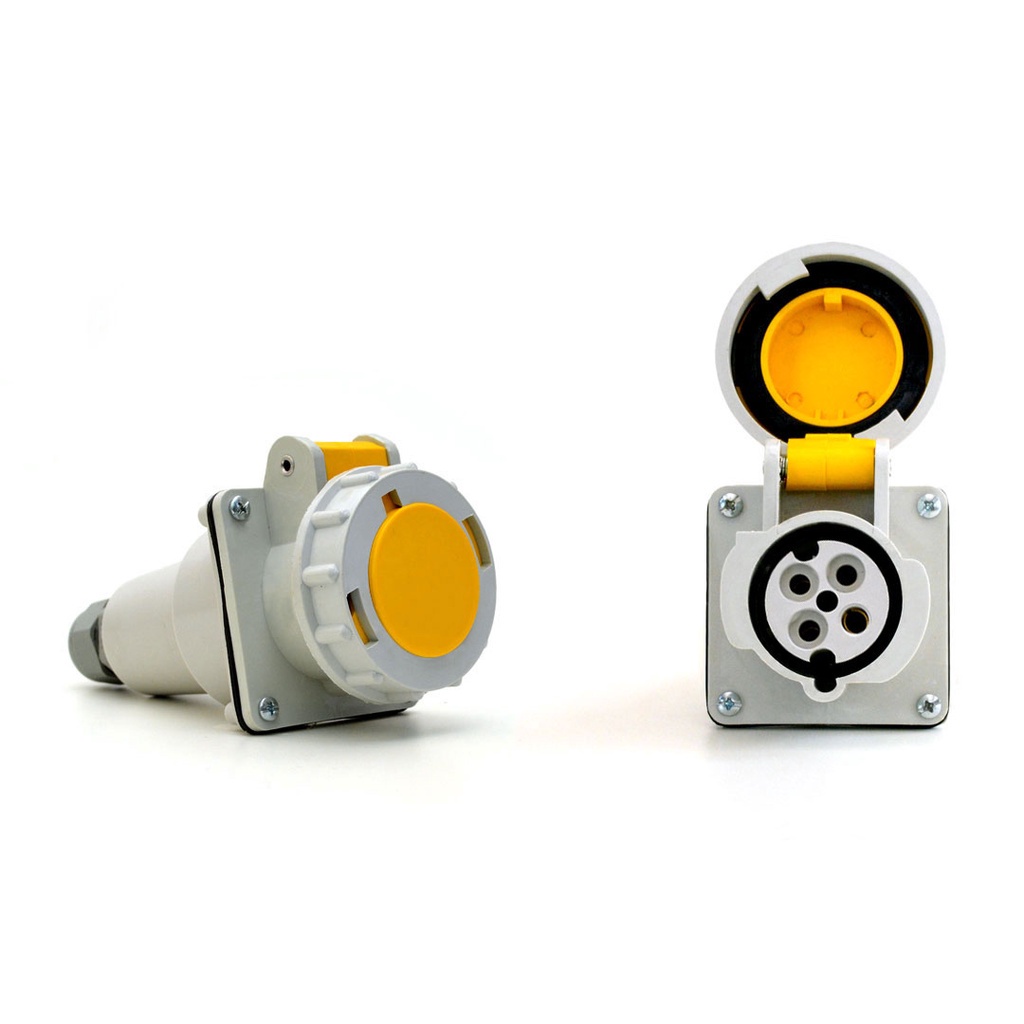Acoplamento Industrial 3p+t 16a 110/130V Ip67 Strahl Pa4054