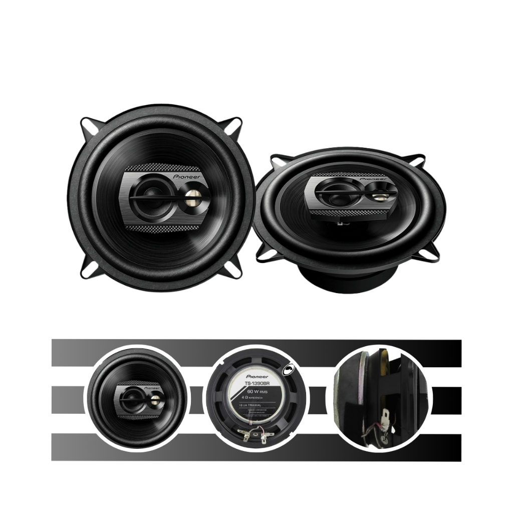 Par Alto Falante 5 Polegadas TS 1390Br Af 5 Triaxial 60w Pioneer