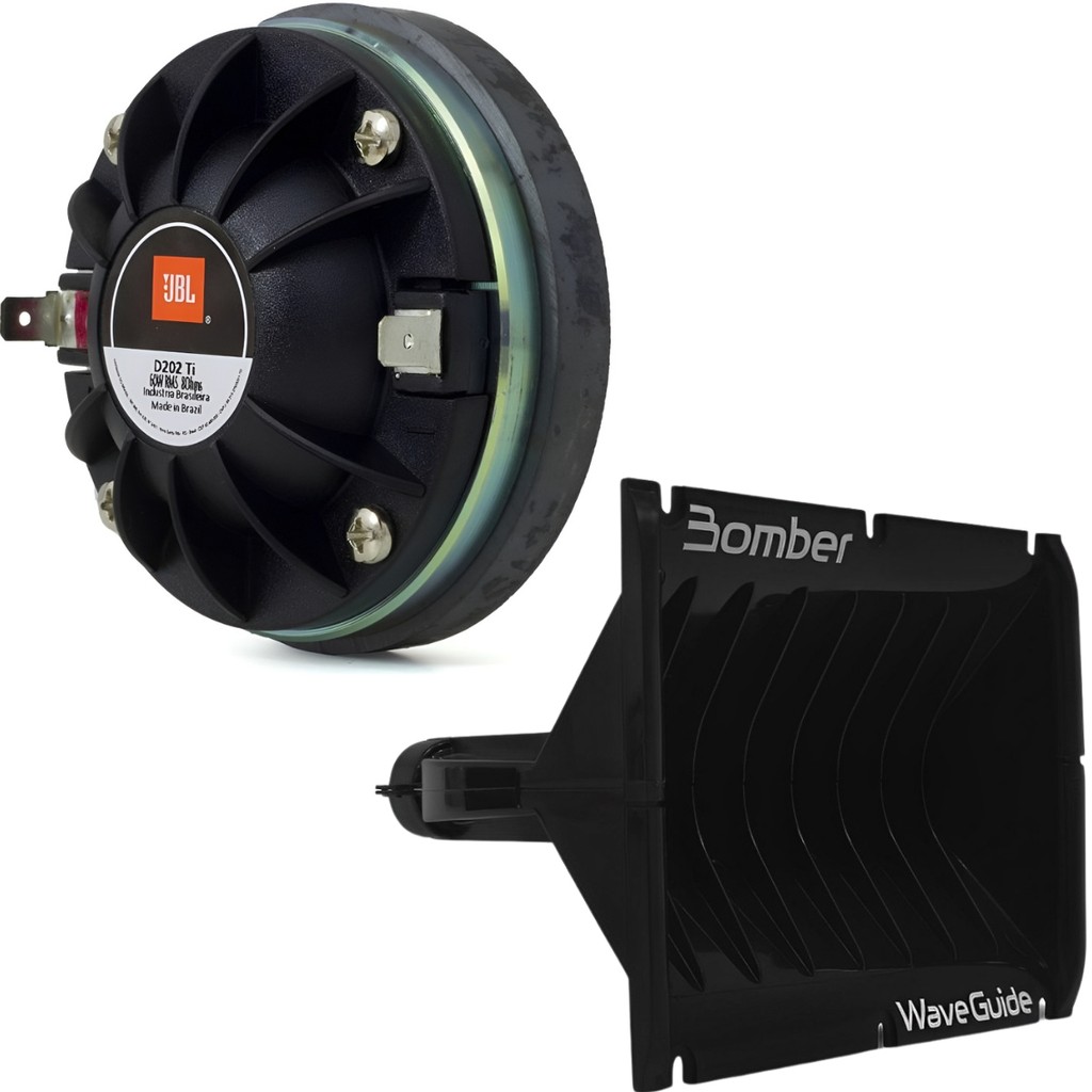 Kit Driver D202ti Titânio Jbl 60w + Guia De Ondas Bomber