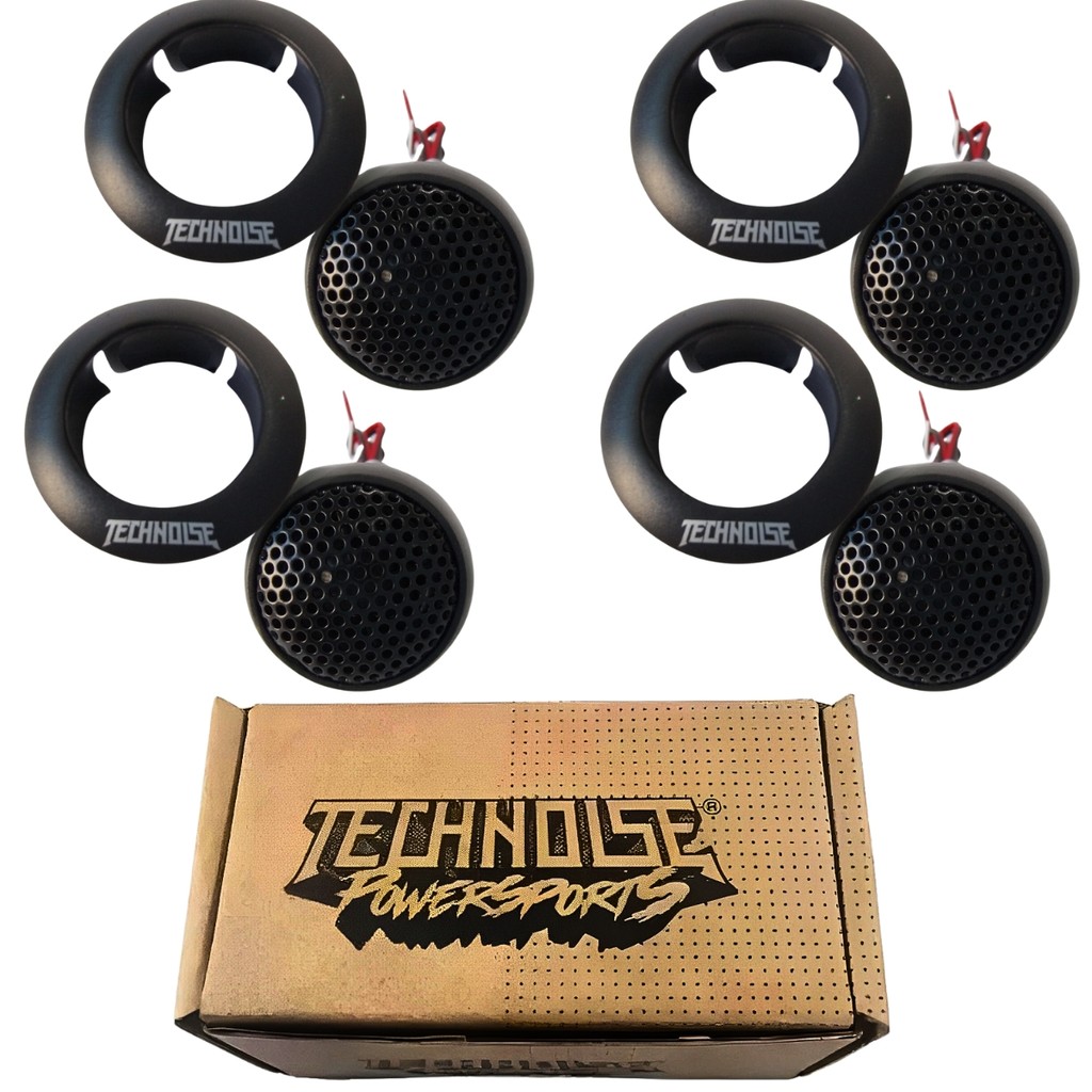 Kit 4 Mini Tweeter Technoise Neodímio Tech 60w Coluna Painel