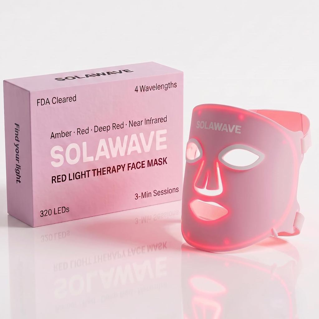 Máscara Facial Terapia De Luz Led Solawave Light Therapy Infravermelho | Aprovado pela FDA EUA Rejuvenescimento da Pele