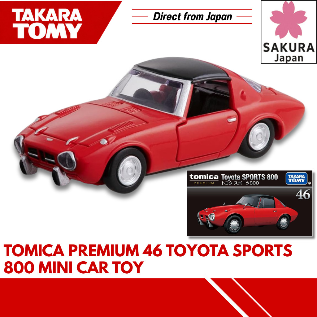 TAKARA TOMY Tomica Premium 46 Toyota Sports 800 Mini Car Toy - Ages 6 and Up