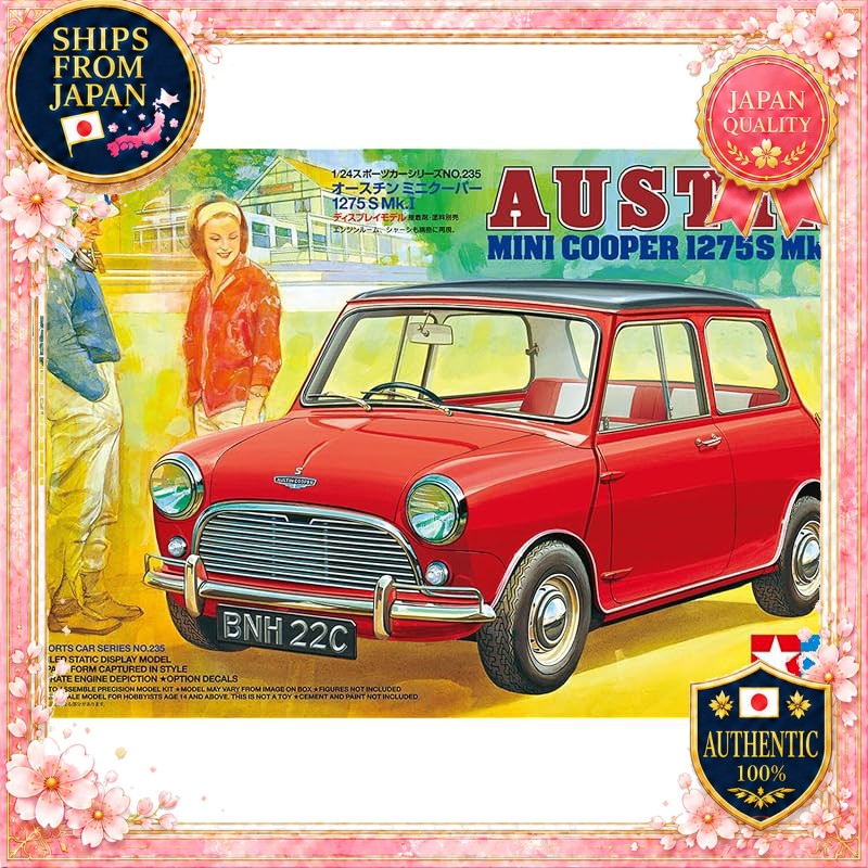 Tamiya 1/24 Sports Car Series No.235 Austin Mini Cooper 1275S Mk.I Plastic Model 24235