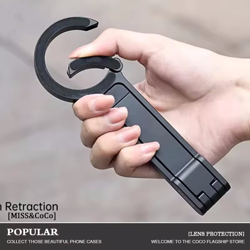 Portátil Ajustável Para MagSafe Mosquetão Telefone Tripé Ao Ar Livre Vlog Montagem Magnética Alça De Viagem
